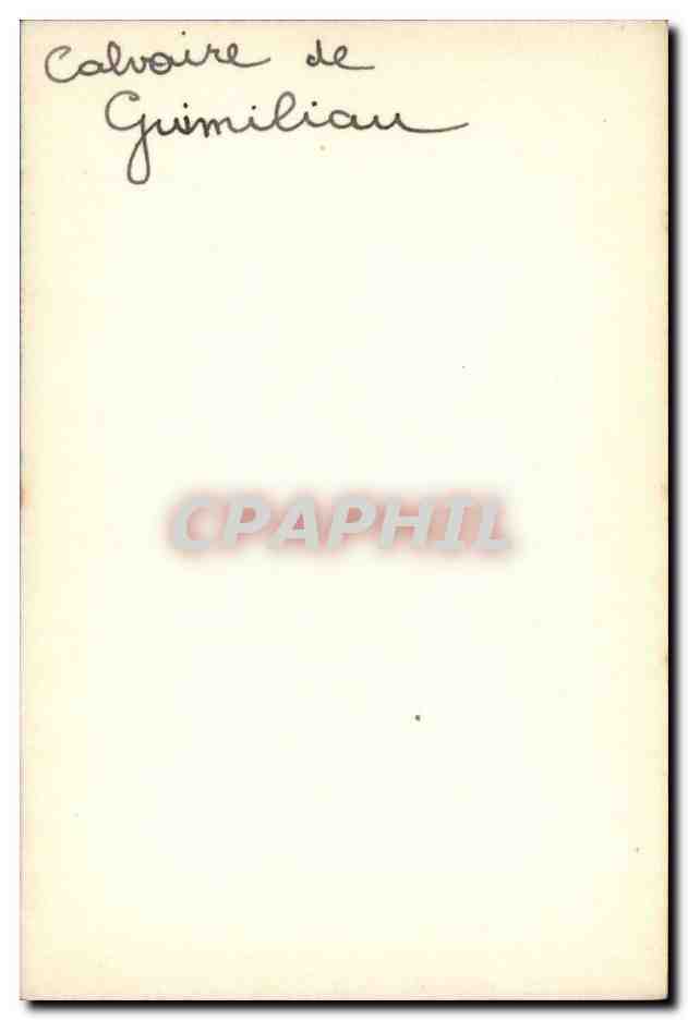 CARTE PHOTO Calvaire de Guimiliau — Rückseite