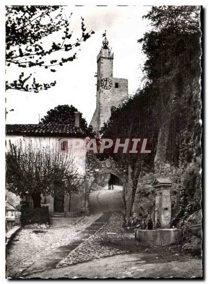 Vaison-la-Romaine — Le beffroi et la fontaine — CPAPHIL 92-9