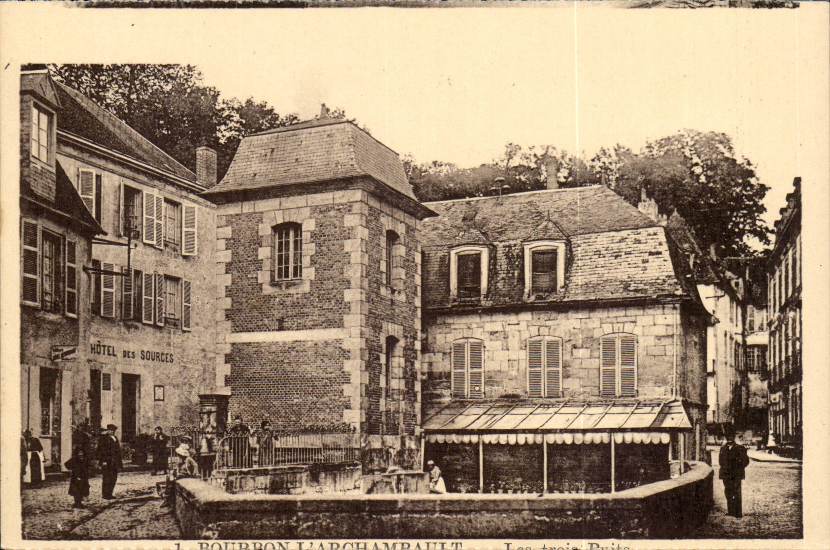 CPA Bourbon l'archambault Hotel des sources