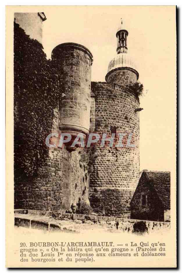 CPA Bourbon l'archambault Le chateau