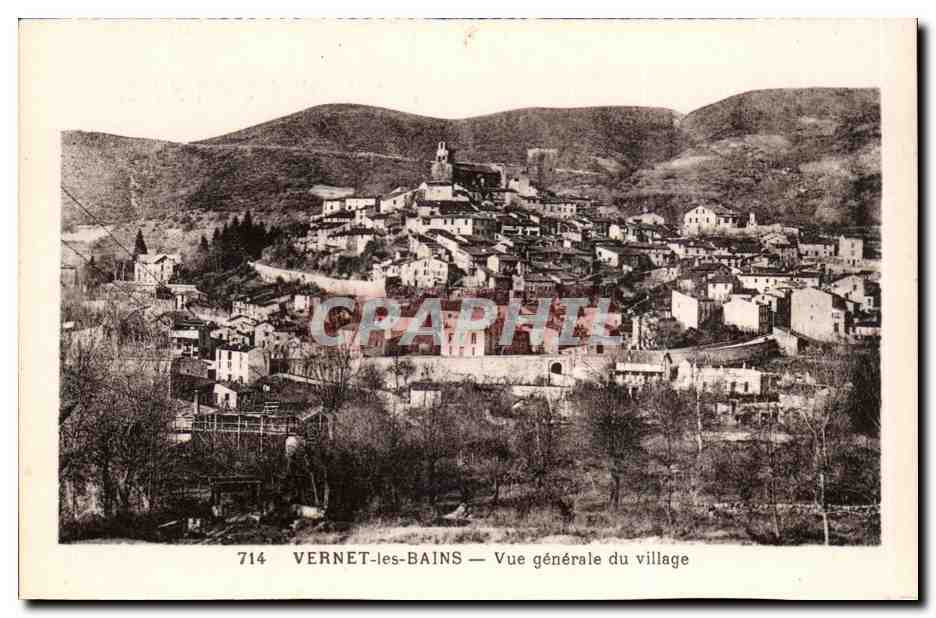 CPA Vernet les Bains Vue generale du village
