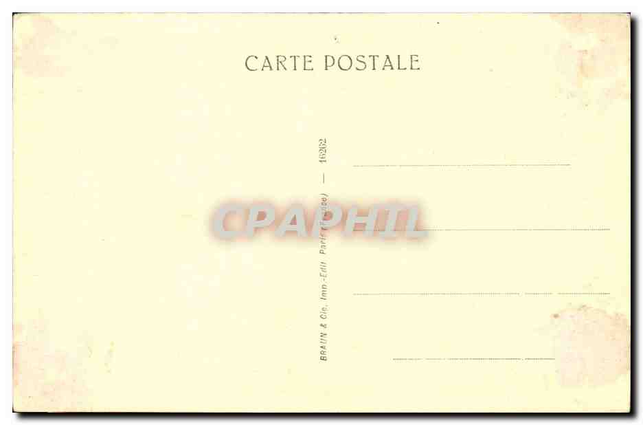 CPA Baron Philippe de Rotschild Chardin Jeune fille au volant  — Verso