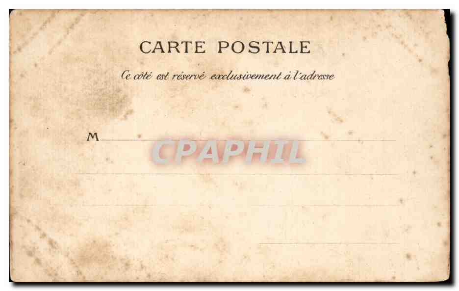 CPA Portrait de Mme Recamier — Verso