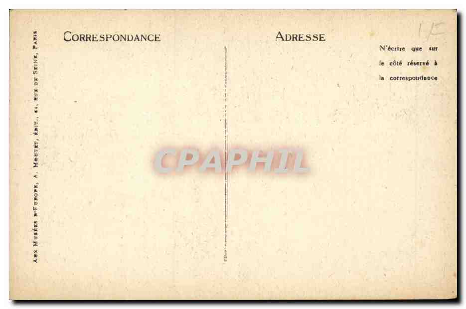 CPA Musee Carnavalet Louis XVI au Temple Dessin de Ducreux — Verso