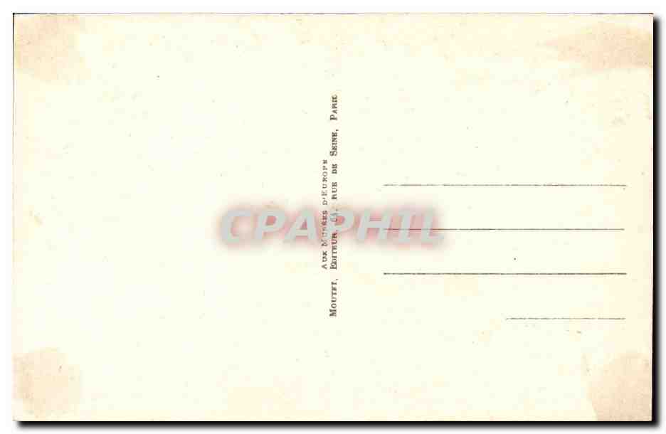 CPA Fouquet vers 1415 1480 Portrait de Guillaume Juvenal des Ursins — Verso