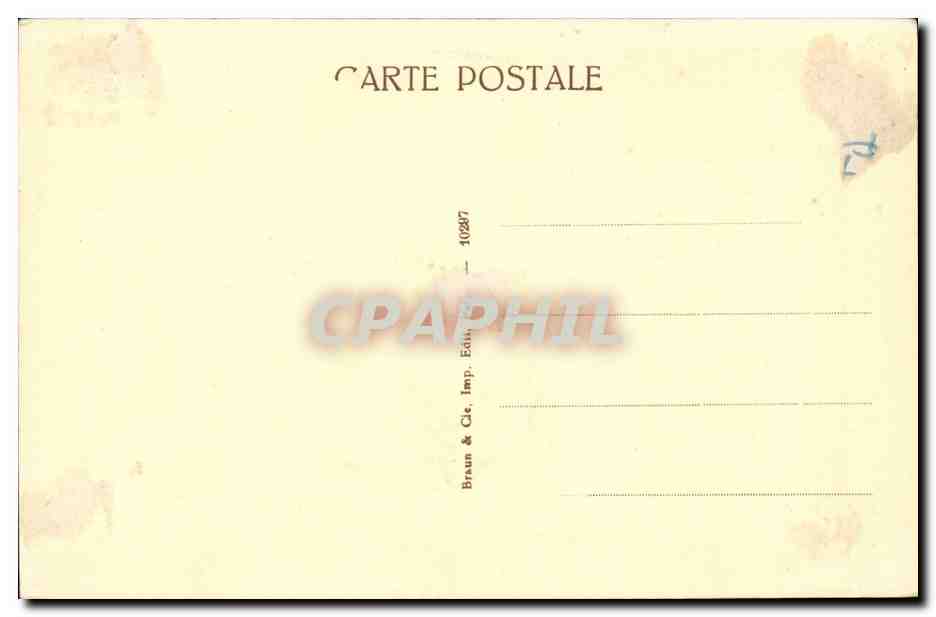 CPA Paris Musee du Louvre Fragonard L'etude — Verso