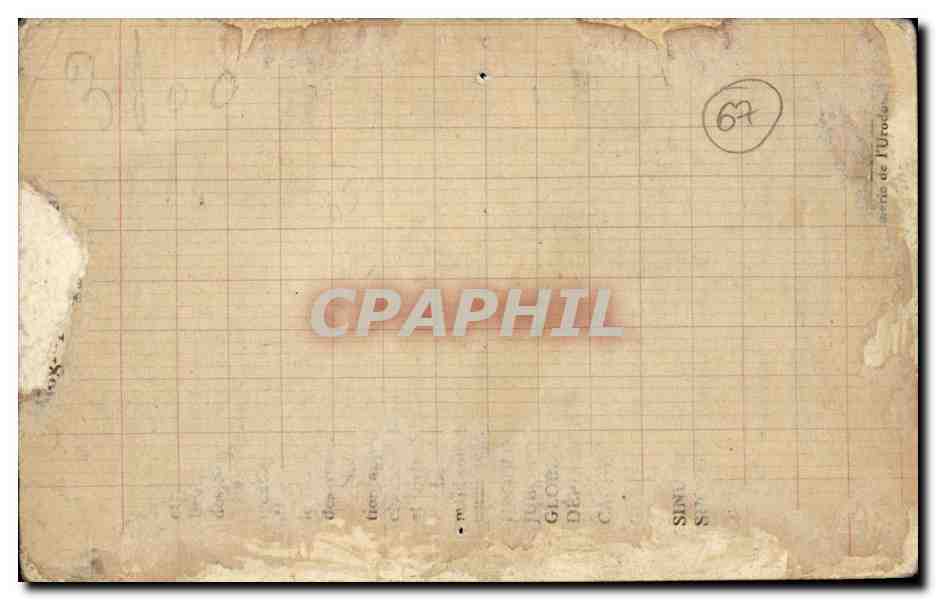 CPA CEntenaire de Pasteur Strasbourg 1923 Urodonal Manget — Verso