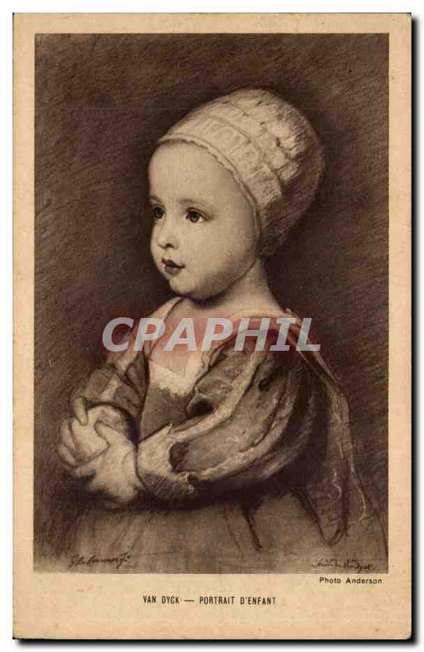 CPA Van Dyck Portrait d'enfant