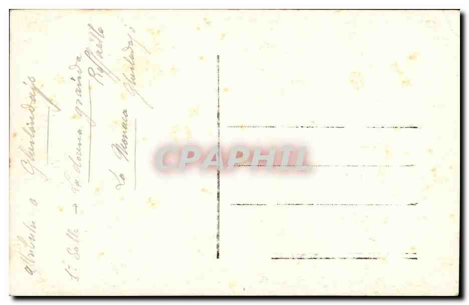 CPA Firenze Galleria Pitti Ritraotto di donna detta La Monaca Leonardo da Vinci — Verso