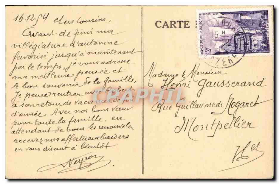 Gorges du Tarn — Tunnel de Bouillères — Route de Meyrueis à Sainte-Enimie — Éditeur : C.M.E. n°165 — Rückseite