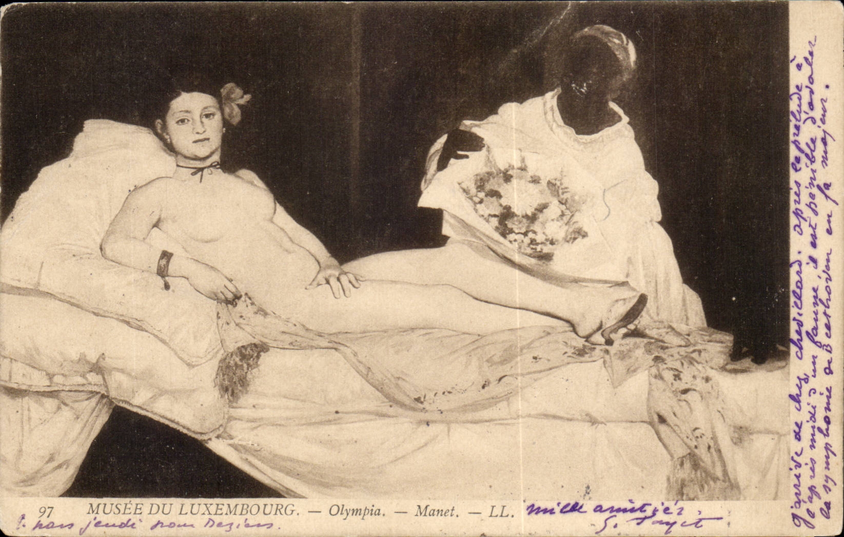 CPA Musee du Luxembourg Olympia Manet