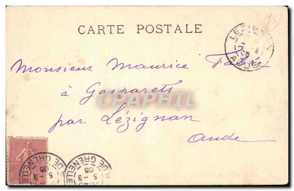 CPA Musee du Luxembourg Olympia Manet — Verso