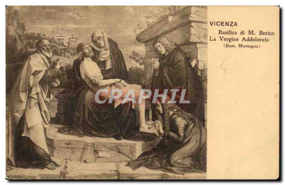 CPA Vicenza Basilica di M Berico La Vergine Addolorata Montagn