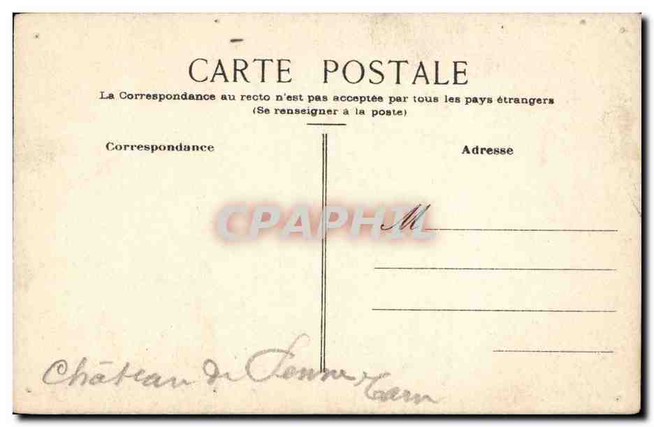 CPA Fantaisie Chateau dans le Tarn — Rückseite