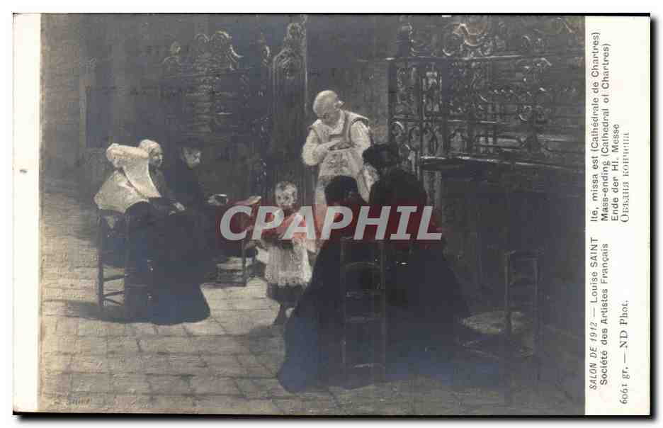 CPA Fantaisie Salon de 1912 Louis Saint Societe des Artistes Francais