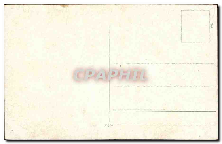 CPA Village et chateau — Verso