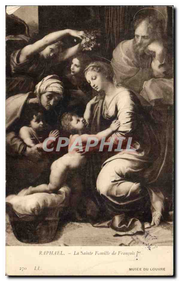 CPA Raphael la Sainte Famille de Francois 1er