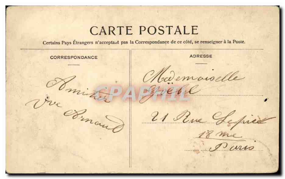 CPA Musee Versailles Marie Antoinette et ses enfants par Vigee Lebrun — Verso