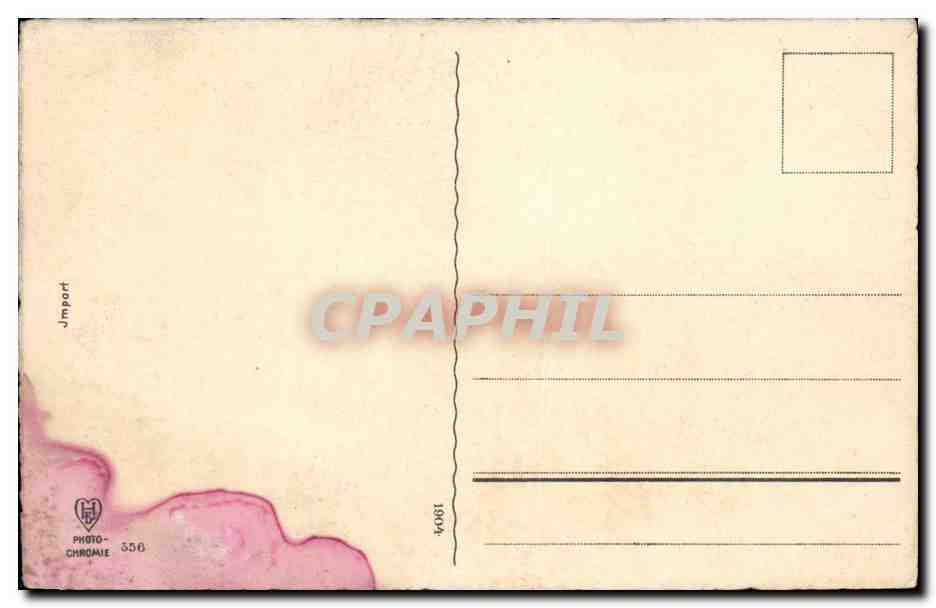 Landschaft mit Zypressen — J. Import — Photo-Chrome n°556 — Rückseite