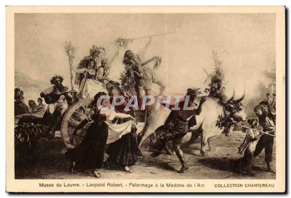 CPA Musee du Louvre Leopold robert Pelerinage a la Madone de l'arc Chantereau