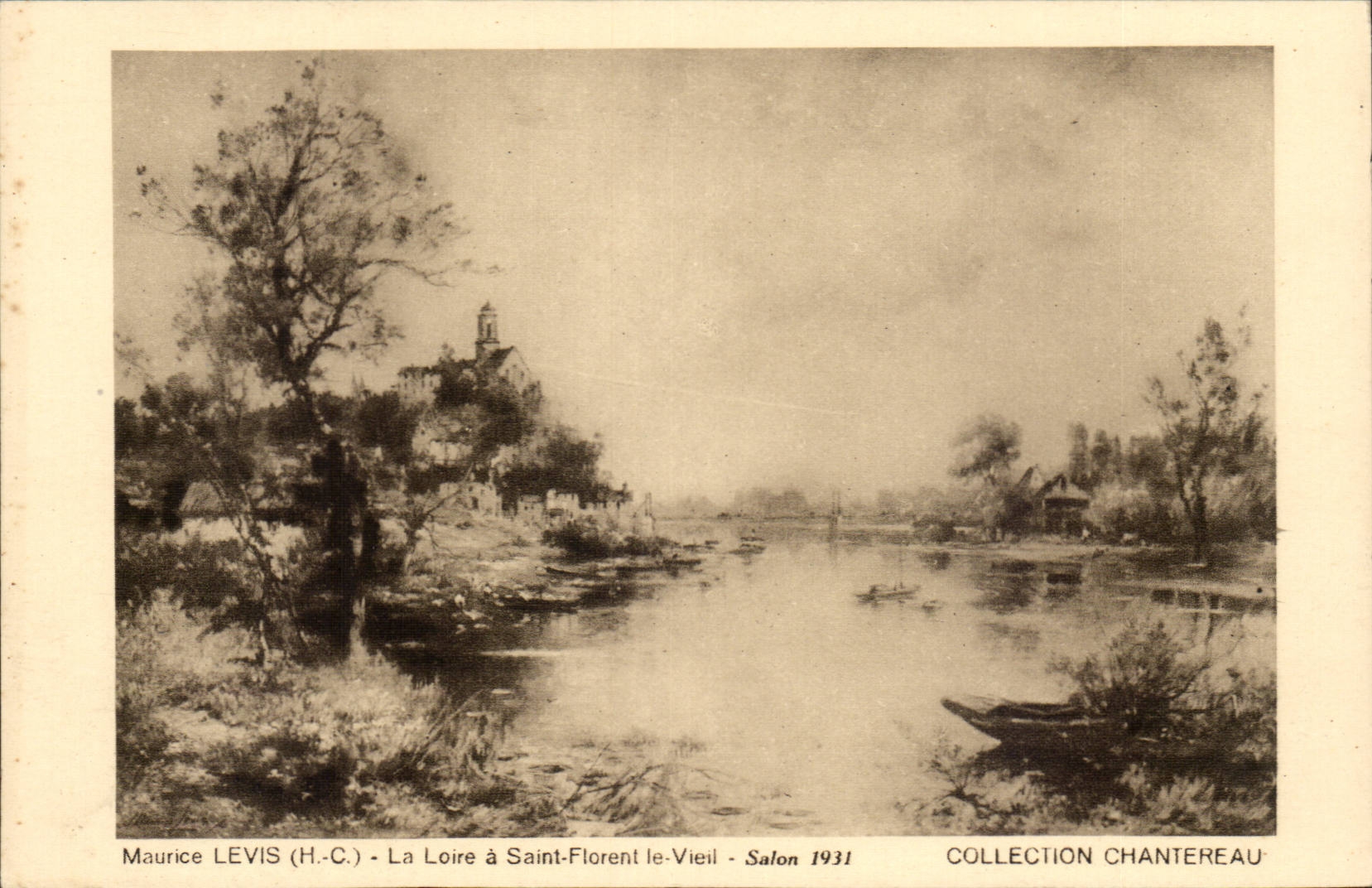CPA Peinture Maurice levis La loire a Saint Florent le Vieil Salon 1931 (Chantereau)