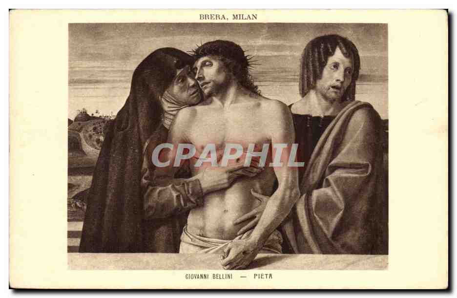 CPA Peinture Giovanni Bellini Pieta Brera Milan
