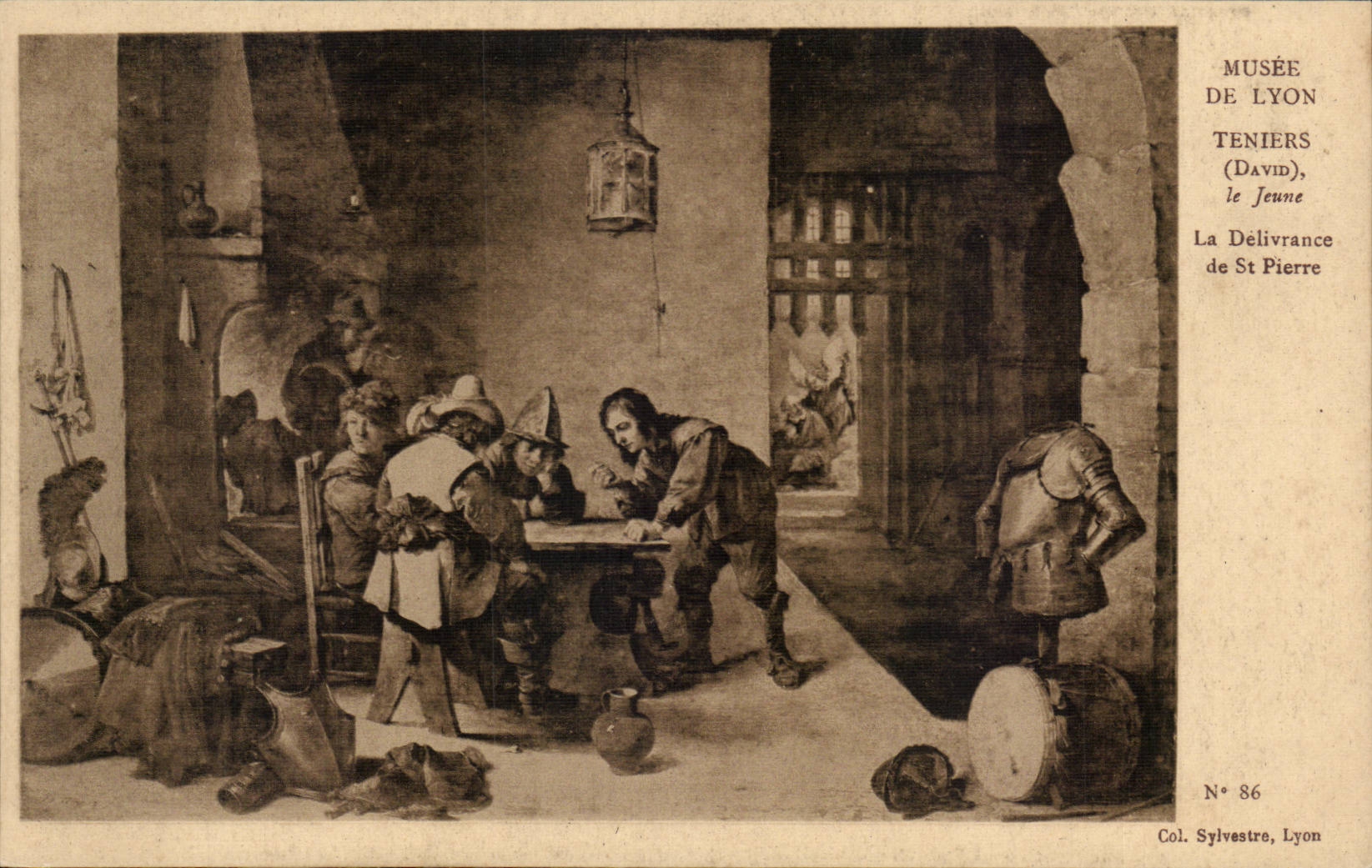 CPA Peinture Musee de lyon Teniers Le jeune La delivrance de St Pierre