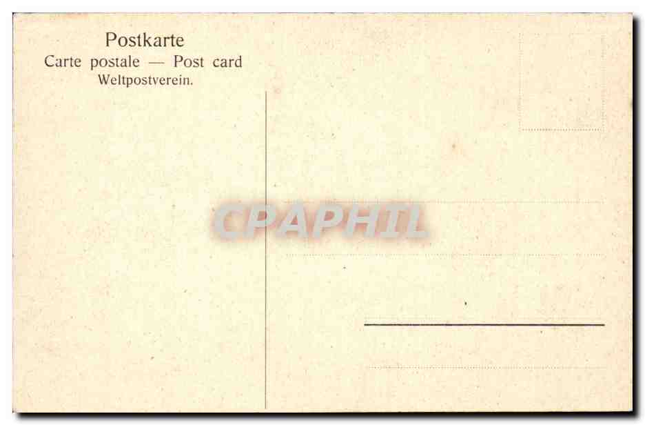 CPA Peinture Dresden  — Verso