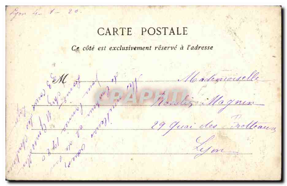 CPA Fantaisie Bonne annee — Rückseite