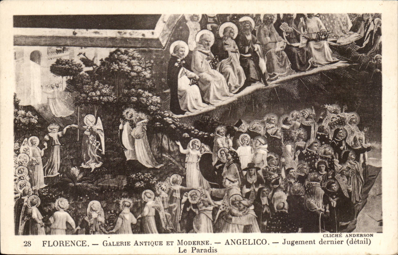 Italia - Italie - Florence - Firenze - Galerie Antique et Moderne - Angelico - Jugement dernier - CPA 