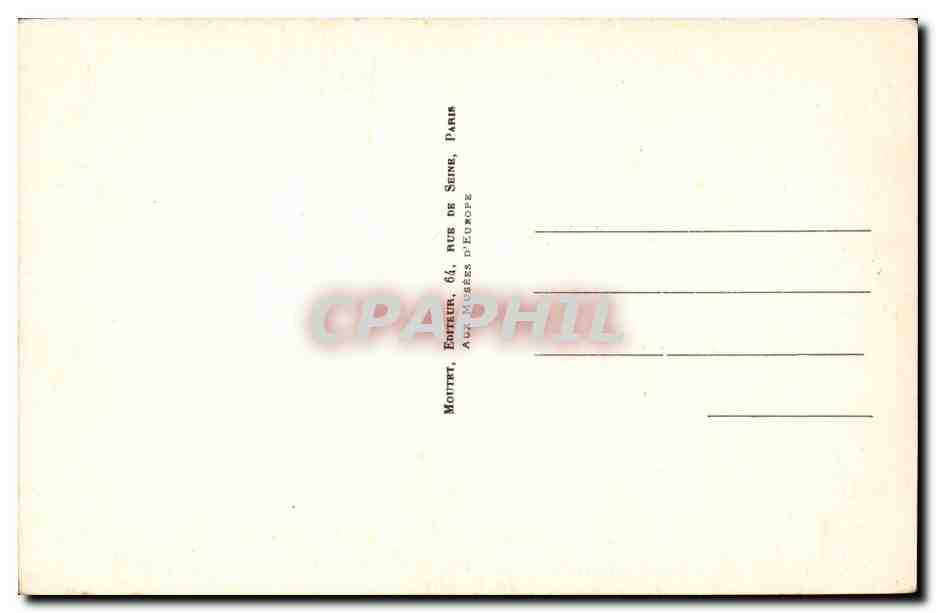 Italia - Italie - Florence - Firenze - Galerie Antique et Moderne - Angelico - Jugement dernier - CPA  — Rückseite