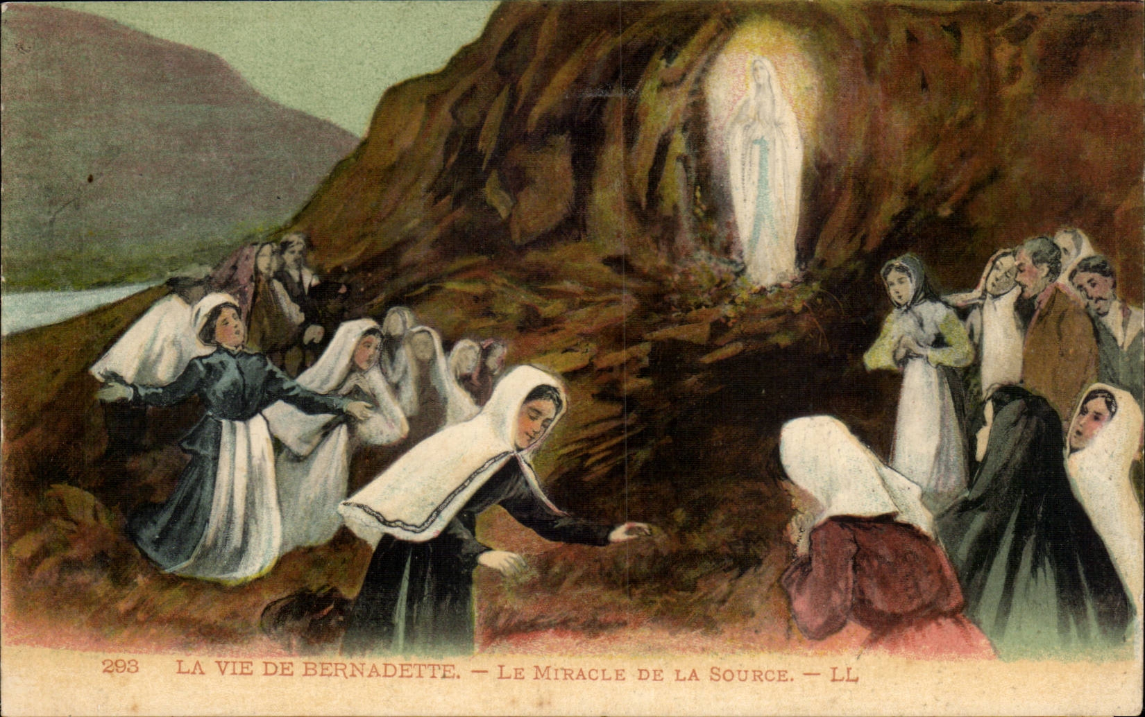 Religion - La Vie de Bernadette - La Miracle de la Source - CPA 