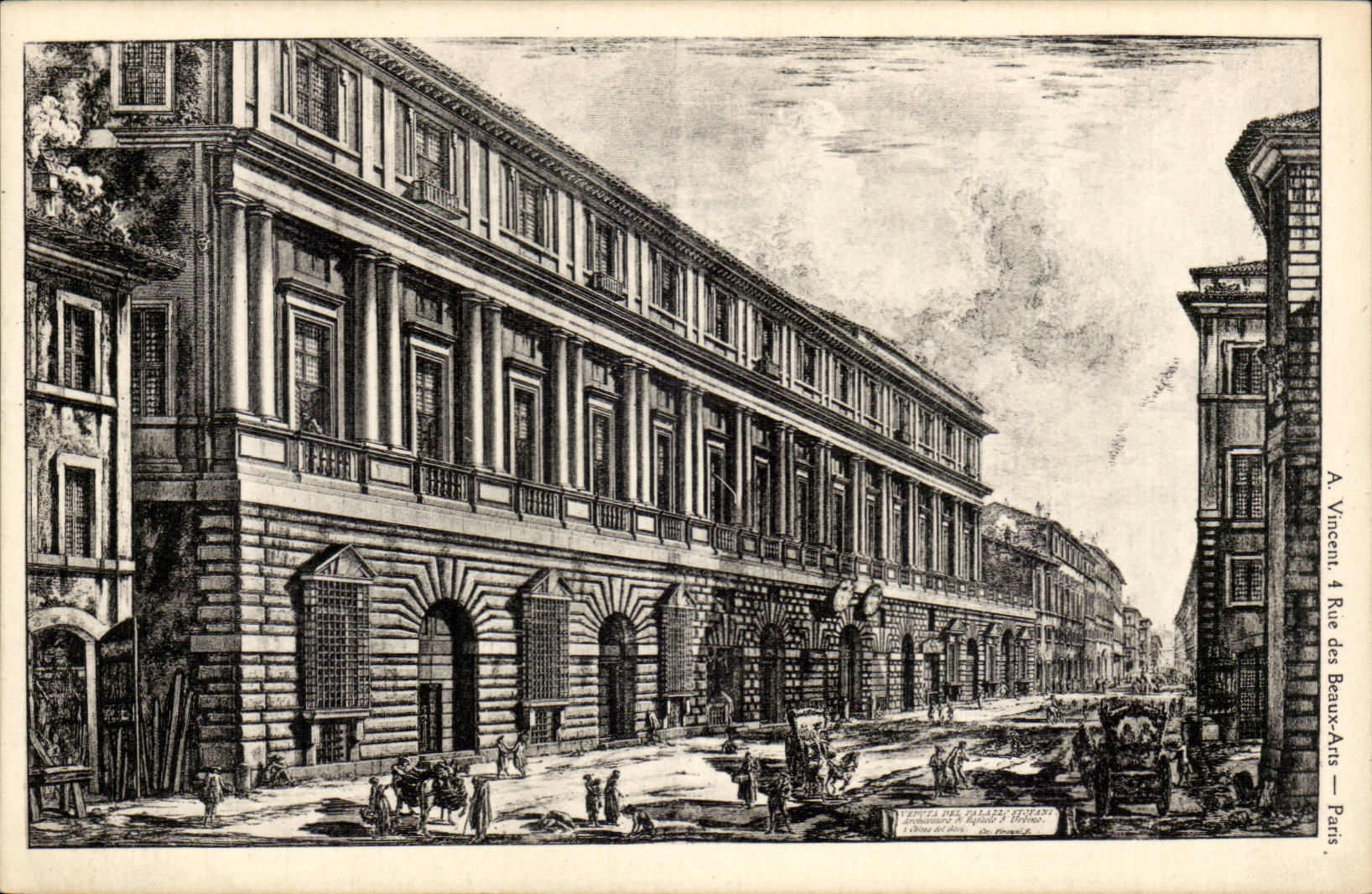 Paris - 6 - Rue des Beaux Arts - Illustration - CPA 