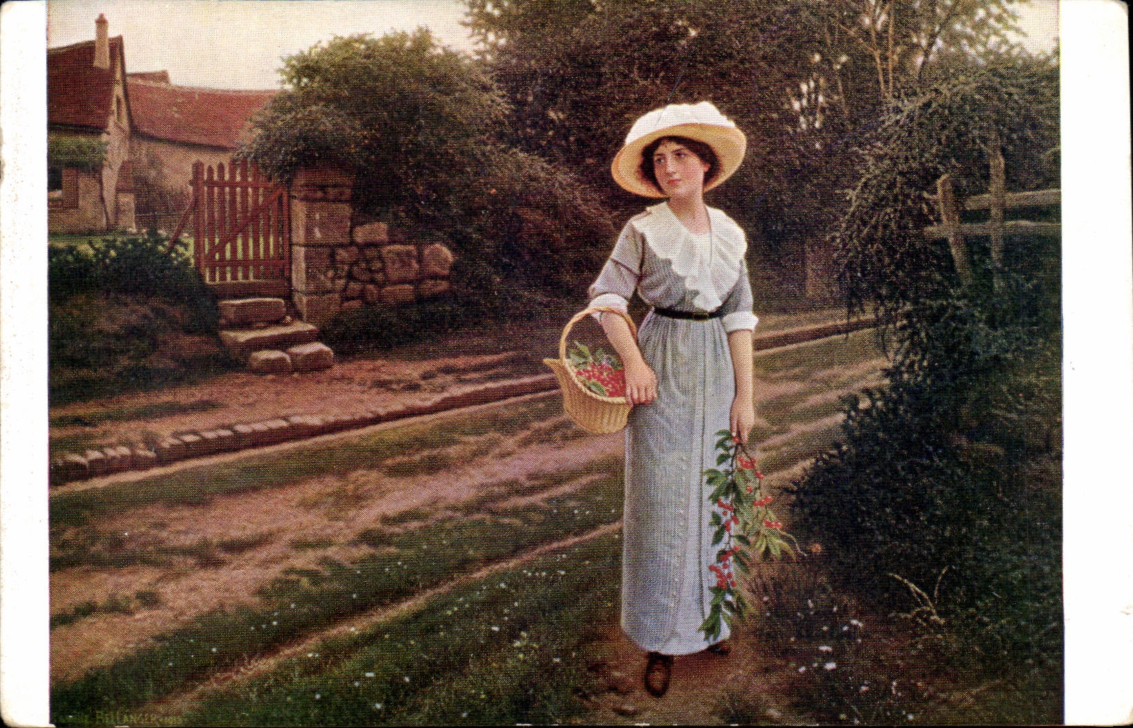 Arts - Tableau - Camille Bellanger - Les Cerises - The Cherry - CPA 
