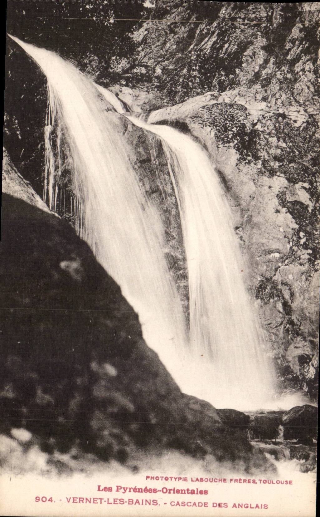 Vernet les Bains CPA Cascade des anglais