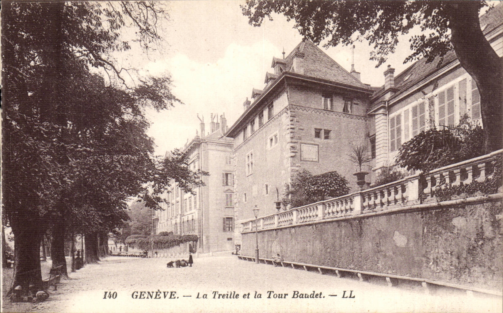 Suisse Geneve CPA La Treille et la Tour Baudet