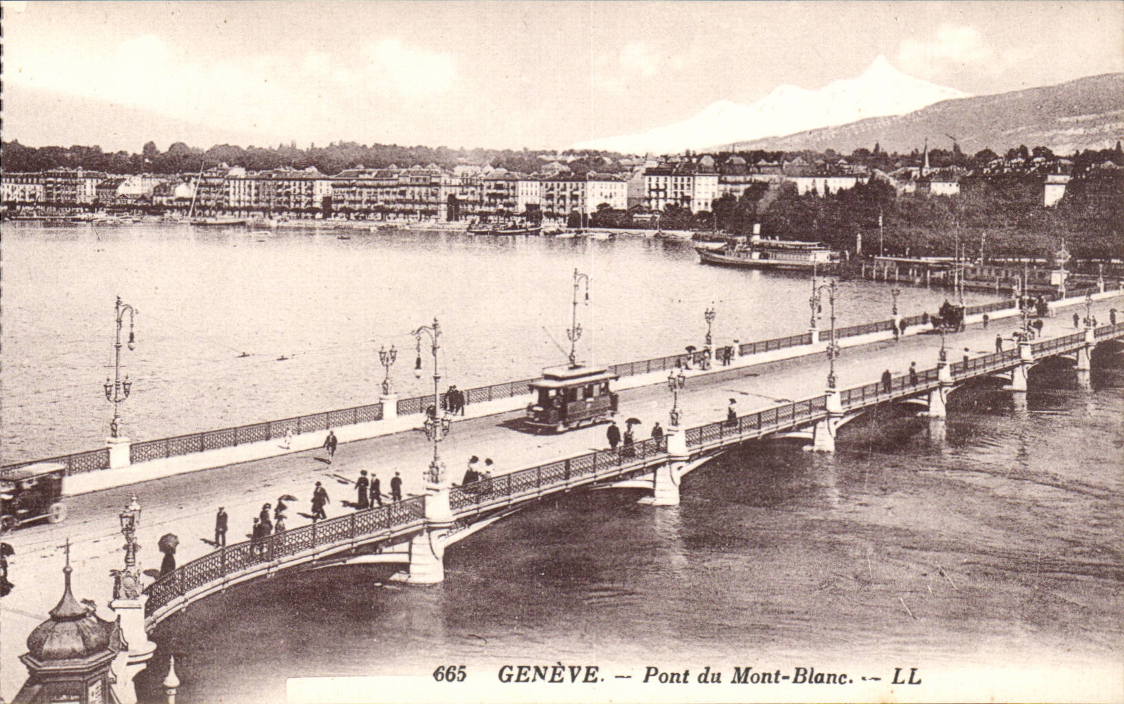 Suisse Geneve CPA Pont du Mont Blanc 