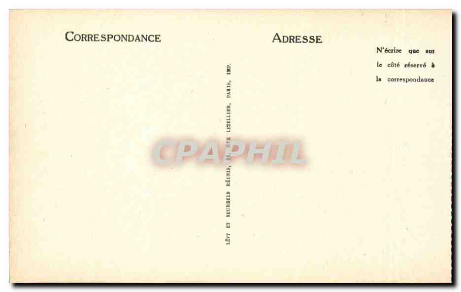 Suisse Geneve CPA Vue a vol d'oiseau du pont  — Verso