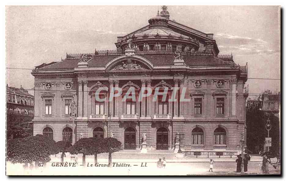 Suisse Geneve CPA Le grand theatre