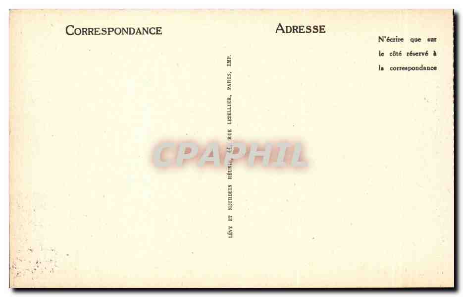 Suisse Geneve CPA Le quai du Mont Blanc — Verso