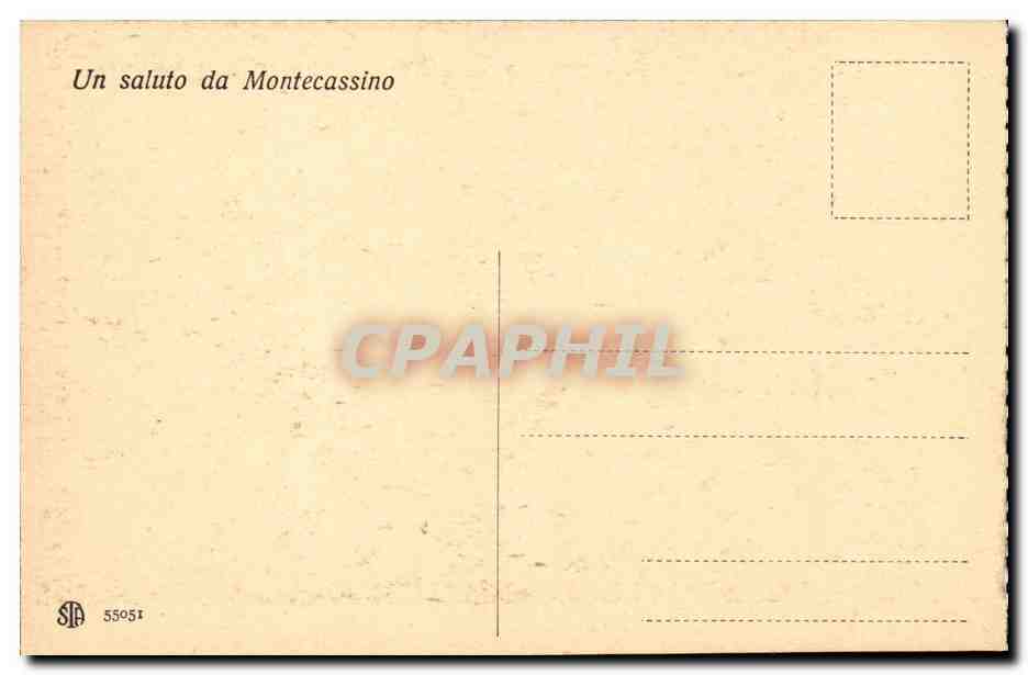 Italie Italia CPA Montecassino S Gregorio Magno (Francesco de Mura) — Rückseite