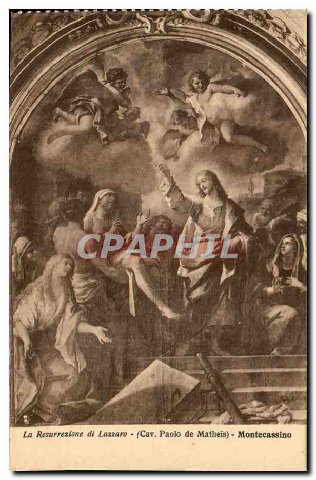 Italie Italia CPA Montecassino la Resurrezione di Lazzaro
