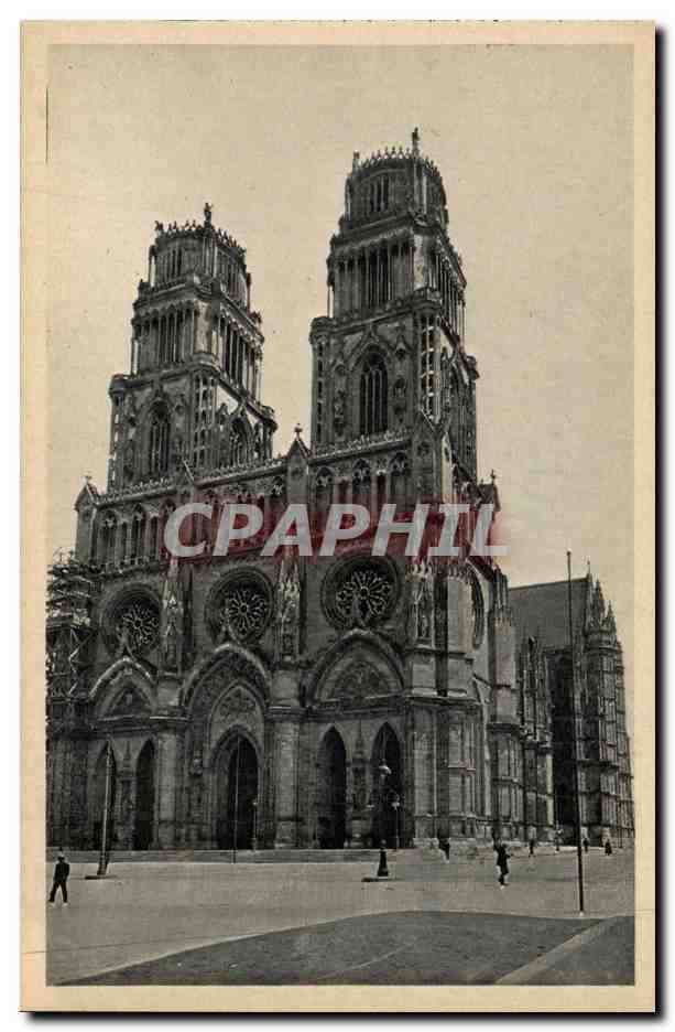 Orleans CPA la cathedrale Ste CRoix