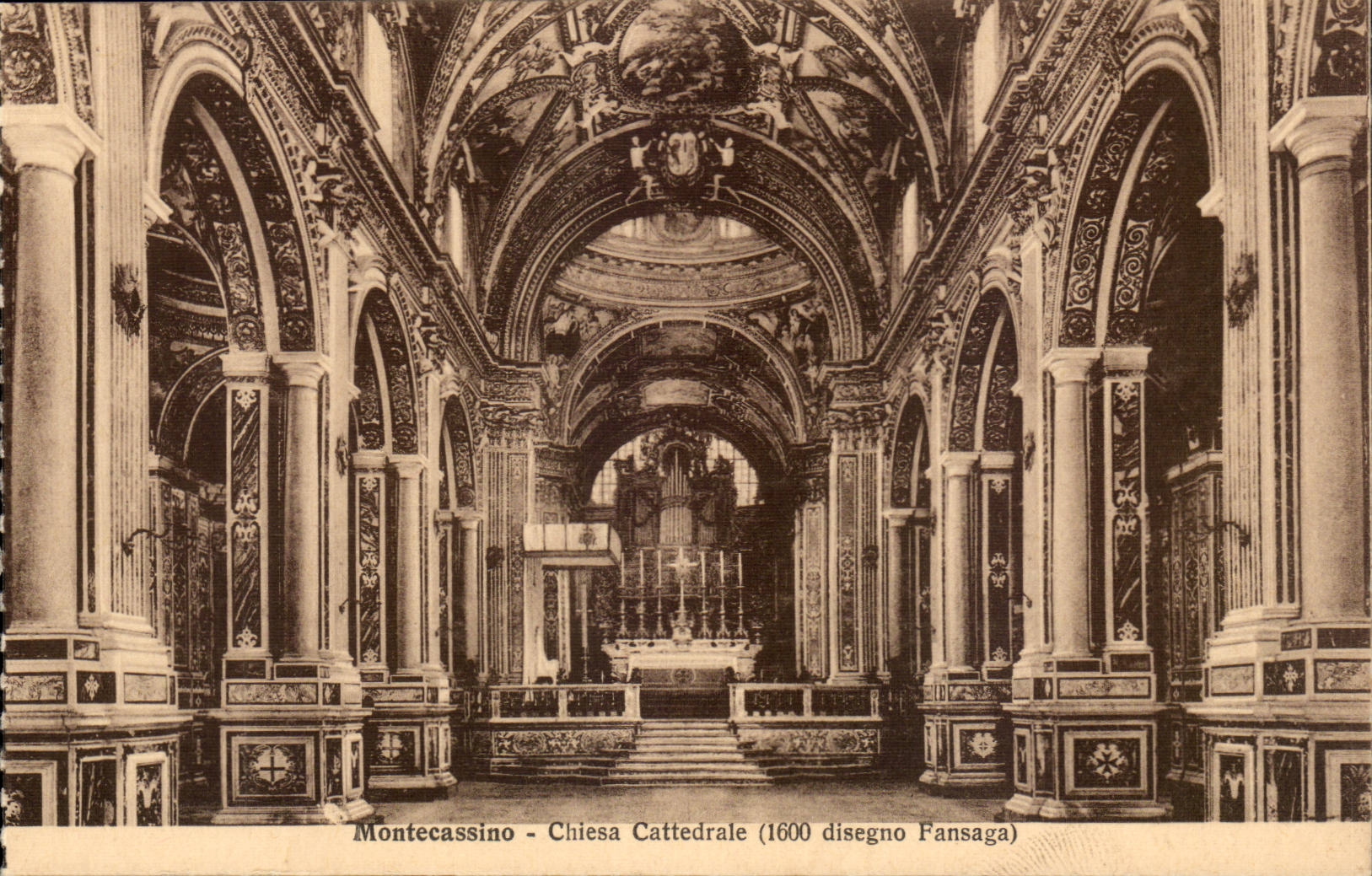 Italie Italia Badia di Montecassino CPA Chiesa cattedrale 