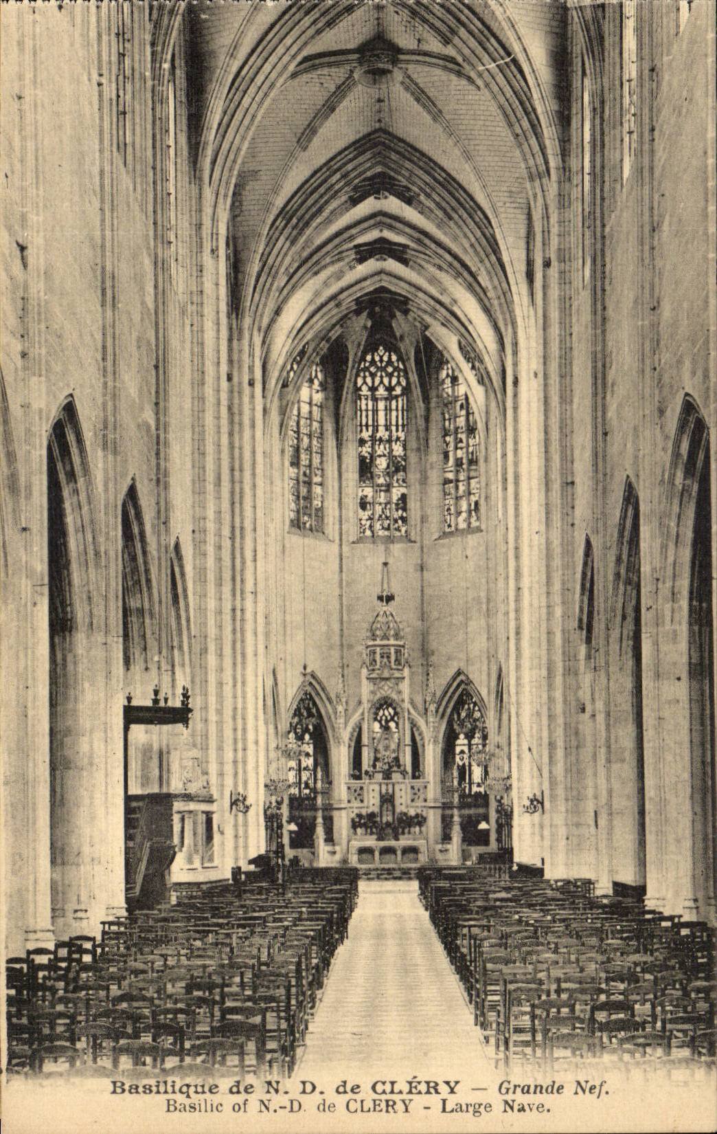 Basilique de N.-D. de CLÉRY — Grande Nef.