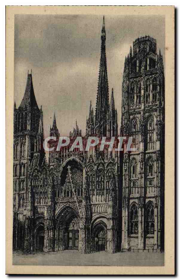 Rouen CPA la cathedrale Ensemble