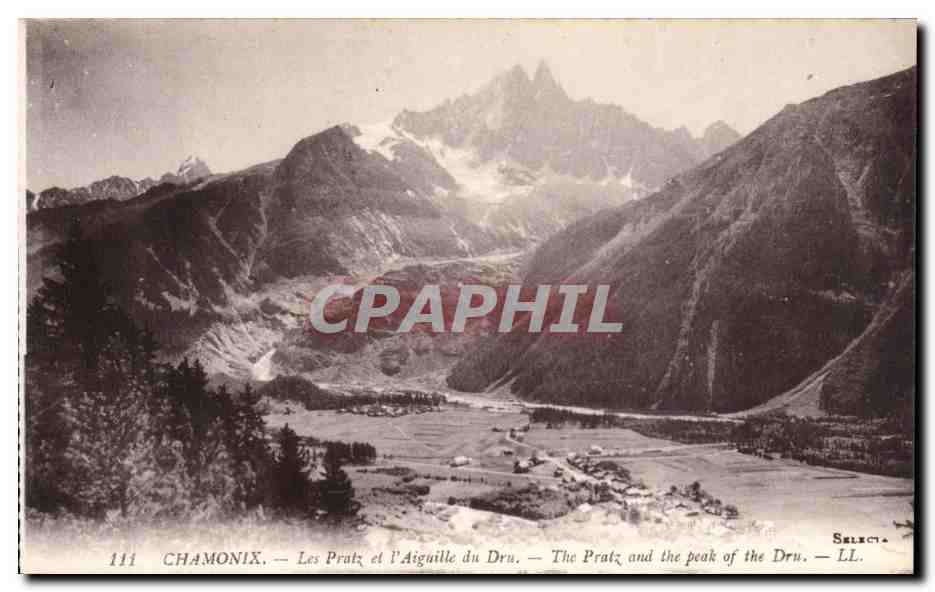 Chamonix — Les Pratz et l'Aiguille du Drn. — SELECT — n°111