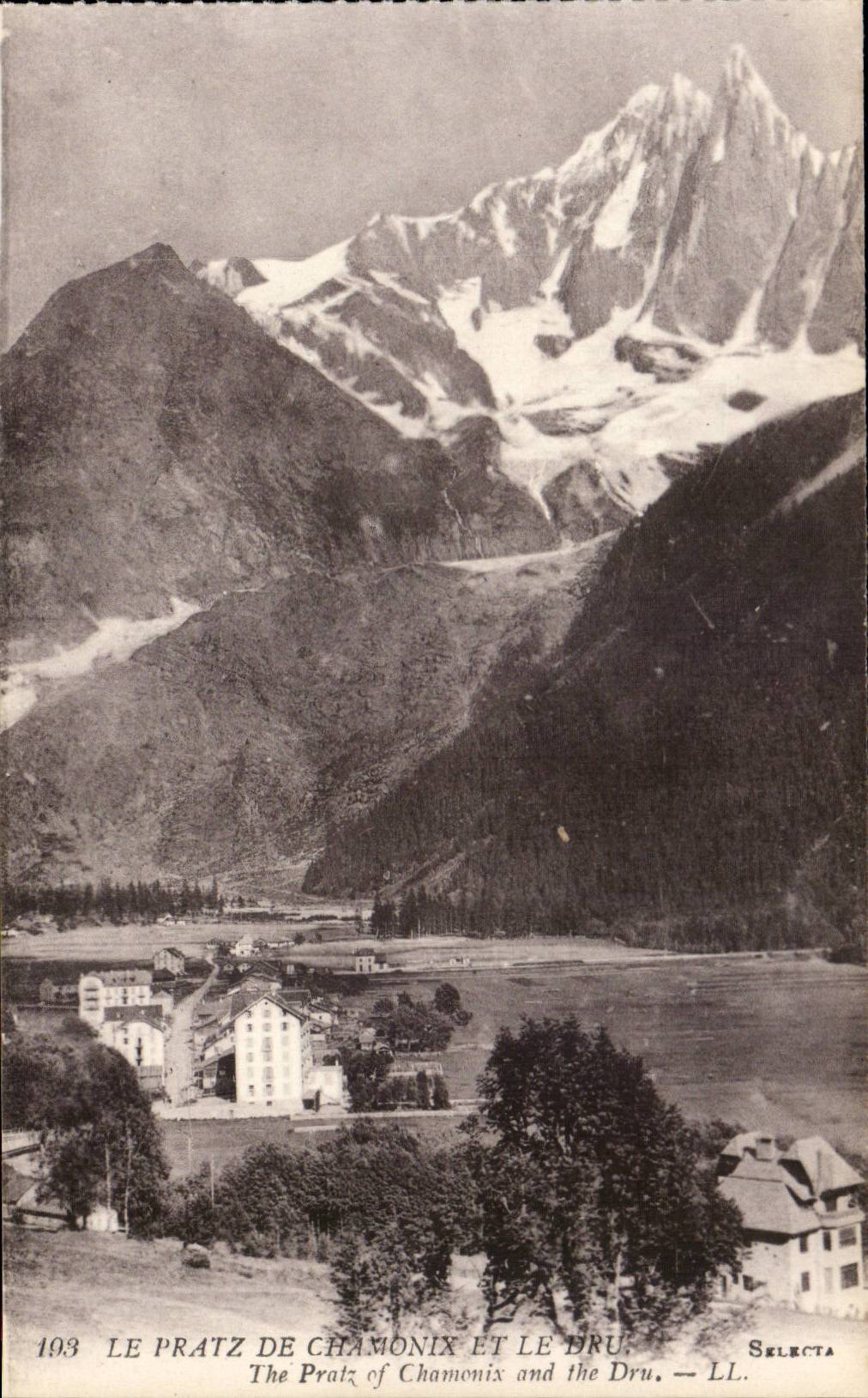Chamonix CPA Les pratz et le Dru 