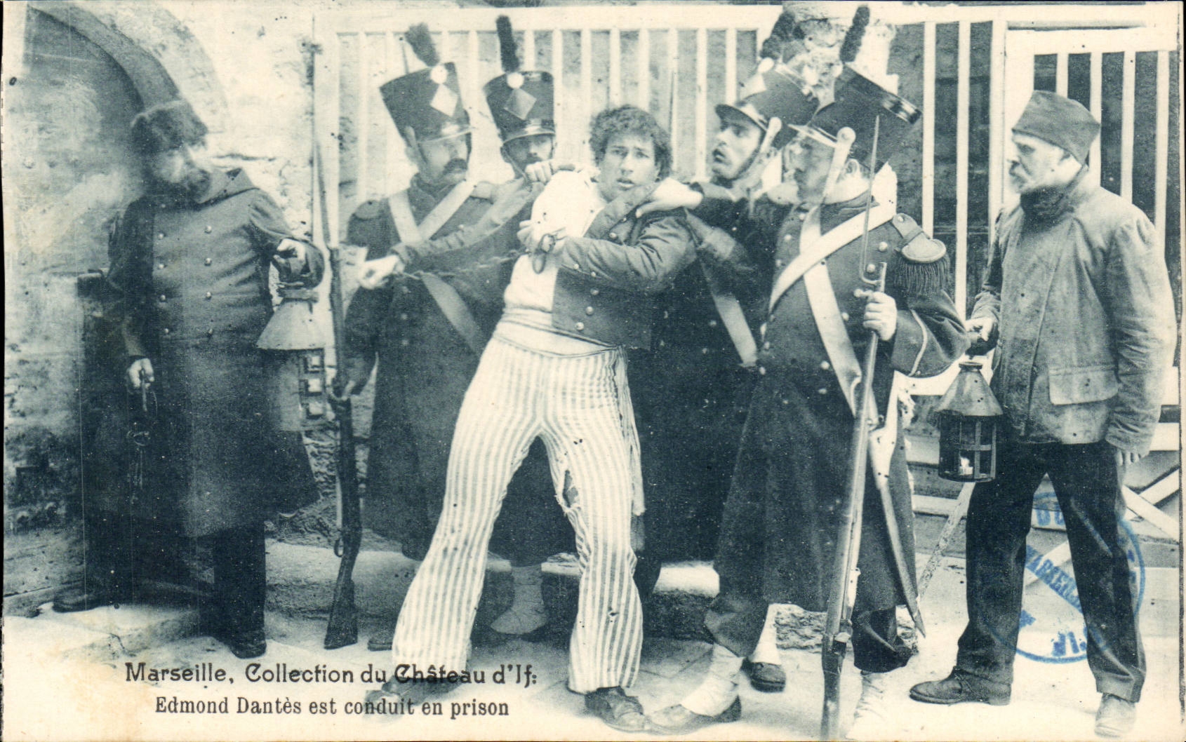Edmond Dantès conduit en prison — Château d'If — Collection du Château d'If