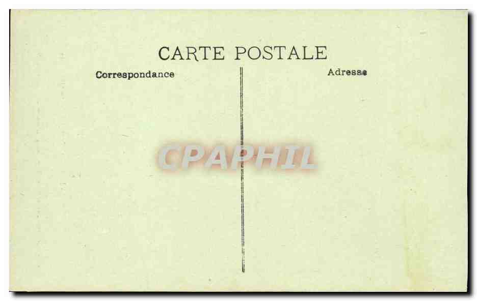 Marseille Chateau d'if CPA Le masque de fer Cachot n°3  — Verso